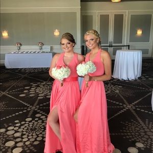 white by vera wang v neck halter dress